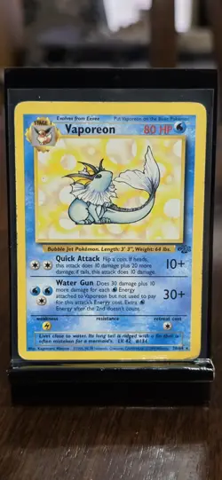 Pokemon TCG Vaporeon 28/64 Jungle Non Holo Rare PKMN - Image 1