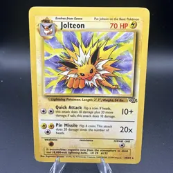 1999 Pokemon TCG Jolteon Jungle 20/64 Regular non holo Rare - Image 1