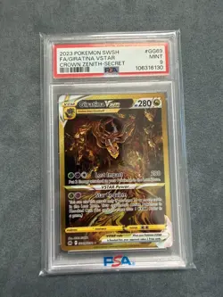 2023 Pokemon Crown Zenith Giratina VSTAR FULL ART #GG69 PSA 9 MINT Secret Rare - Image 1