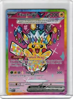 Pokemon TCG Pikachu ex 277/217 Ascended Heroes SIR Special Illustration Rare - Image 1