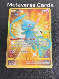Pokemon TCG 25th Anniversary Mew 025/025 Celebrations Classic Full Art - Image 1