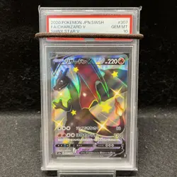 PSA10 Charizard VMAX SSR V SR set 307/190 & 308/190 Pokemon serial number - Image 3