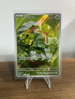 Pokemon Caterpie 172/165 Illustration Rare Full Art Holo Scarlet & Violet 151 - Image 1