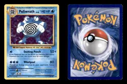 POLIWRATH 25/108 HOLO R EVOLUTIONS POKEMON HOLO MP - Image 3