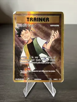 Pokemon TCG XY Evolutions Full Art Trainer Brock's Grit 107/108 - Image 1