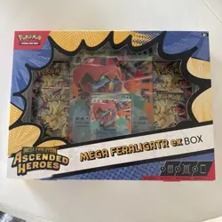 Pokemon TCG Ascended Heroes Mega Feraligatr Ex Box - Sealed In Hand Fast Ship - Image 1