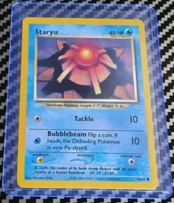 NM/LP Staryu 56/64 Neo Revelation Base Original WotC Pokemon TCG - Image 1