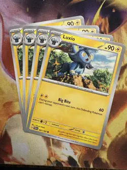 Pokemon TCG Luxio 067/167 Sv06: Twilight Masquerade Regular x4 - Image 1