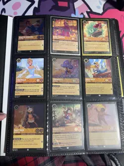 Disney Lorcana Chapter 4 Cards And Binder Lot - Image 1