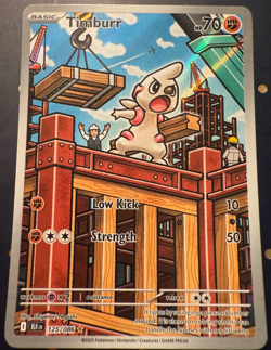 Timburr - Pokemon TCG Black Bolt Illustration Rare Pokemon Card 125/086 NM - Image 4