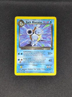 Dark Blastoise 20/82 Rare Non-Holo LP Card Unlimited Pokemon TCG - Image 1