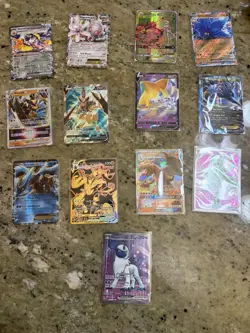 Pokemon TCG 15 Holo Card Lot - Charizard GX, Kyurem EX, Absol EX, Urshifu VMAX - Image 1
