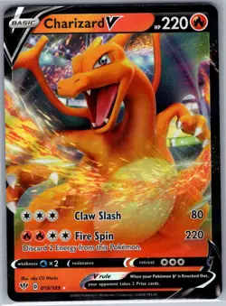 Charizard V 019/189 SWSH03: Darkness Ablaze - Pokemon Card - NM - Image 1