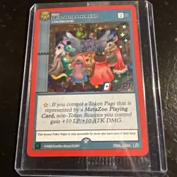 MetaZoo Kickstarter ARCH CASTER POKER NIGHT Sealed Promo Card Serialized /1000 - Image 1