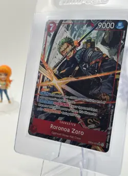 Bandai Roronoa Zoro One Piece CCG EB04-007 Egghead SR Foil Rush alt art Card - Image 1