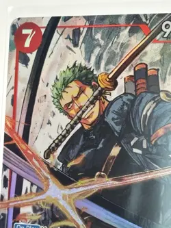 Bandai Roronoa Zoro One Piece CCG EB04-007 Egghead SR Foil Rush alt art Card - Image 2