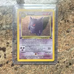 Pokemon Gengar Fossil 5/62 1st Edition Holo Rare 80 HP Stage 2 English Card - Image 1