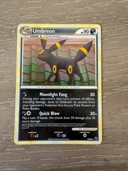 Pokemon Card Umbreon (Prime) Holo Ultra Rare Undaunted #86 NM - Image 1