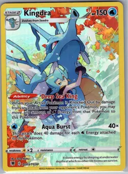 Kingdra TG03/TG30 SWSH10: Astral Radiance Trainer Gallery - Pokemon Card - NM - Image 1