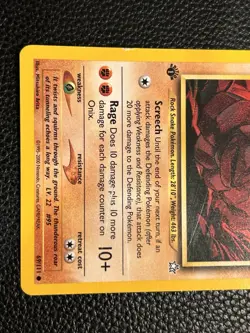 Onix 69/111 - 1st Edition Regular - Neo Genesis Pokemon Card - Image 3