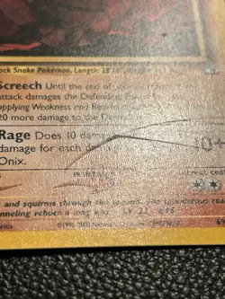 Onix 69/111 - 1st Edition Regular - Neo Genesis Pokemon Card - Image 4