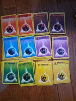 Pokemon Tcg Energy Cards Bulk - 120 PC Basic Energy 1995-2000 WoTC - Image 2