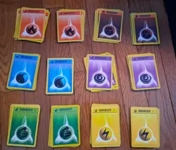 Pokemon Tcg Energy Cards Bulk - 120 PC Basic Energy 1995-2000 WoTC - Image 3