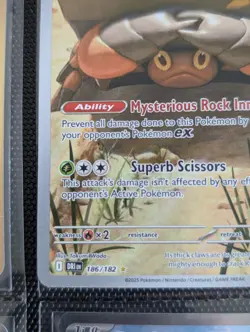 Crustle – 186/182 – Illustration Rare – Destined Rivals – Pokemon TCG – NM - Image 3