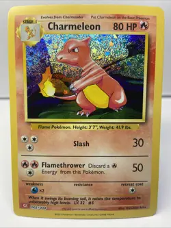 Pokemon TCG Charmeleon Card 002/034 Classic CLC Holo Near Mint English - Image 1