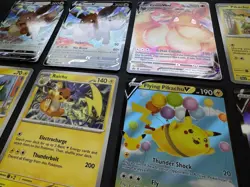 30 English Pokemon Card Lot (V, AR, Promos, ex, Holo, Regular) - Image 3