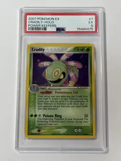 Pokemon Cradily 7/108 EX Power Keepers Holo - Image 1