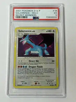 Pokemon Salamence 18/132 Secret Wonders Holo Bleed - Image 1