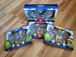 🔥Lot of 4- Pokemon GO Radiant Eevee Premium Col Team Mystic,Valor,Team Instin - Image 1