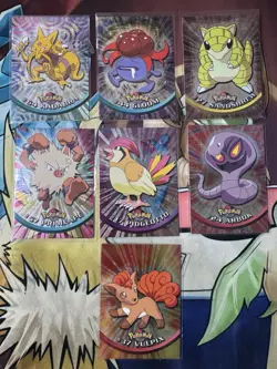 Topps Pokemon Lot Of 148 Holo & Non Holo (Blue, Black, & Green) 1, 2, 3 Series - Image 3