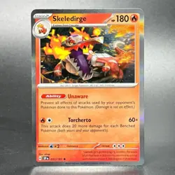 Pokemon Scarlet & Violet: Surging Sparks #031/191 Skeledirge Holofoil - Image 1