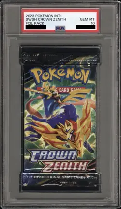 PSA 10 Gem Mint Pokemon Crown Zenith Booster Pack Low Pop - Image 1