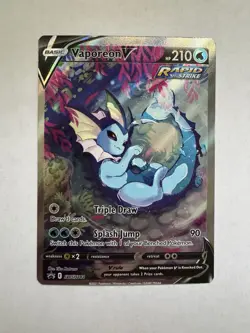Pokemon TCG Vaporeon V SWSH181 Black Star Promo 🔥 NM Pokemon Card - Image 1