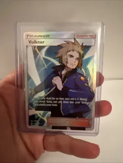 Pokemon TCG Volkner Full Art Ultra Prism Holo Card 156/156 NM Condition - Image 1