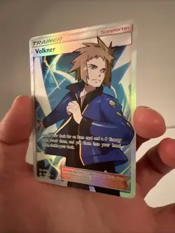Pokemon TCG Volkner Full Art Ultra Prism Holo Card 156/156 NM Condition - Image 4