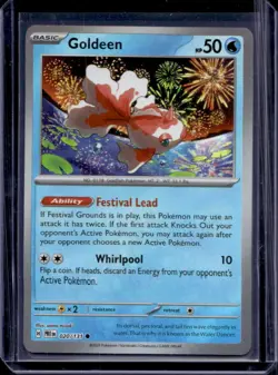 2025 Pokemon Prismatic Evolutions Goldeen Master Ball Variant #020/131 - Image 1