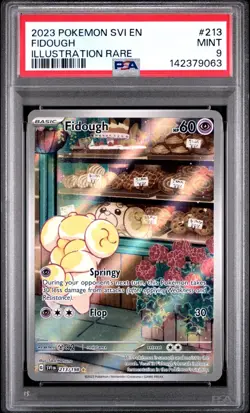 2023 Pokemon Scarlet & Violet SVI En Fidough Illustration Rare #213 PSA 9 Mint - Image 1