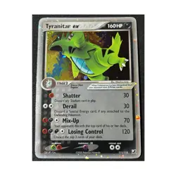 Pokemon TCG Tyranitar ex 111/115 Unseen Forces 160 HP Ultra Rare Holo 2005 - Image 1