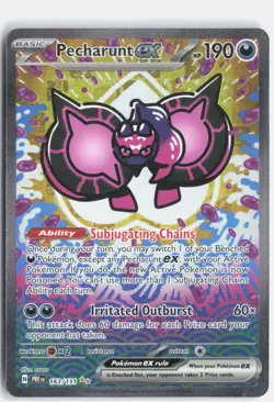Pecharunt ex 163/131 SV: Prismatic Evolutions Pokemon NM - Image 1