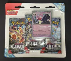 Pokemon TCG Scarlet & Violet - Stellar Crown Booster Blister - 3 Packs - Image 1