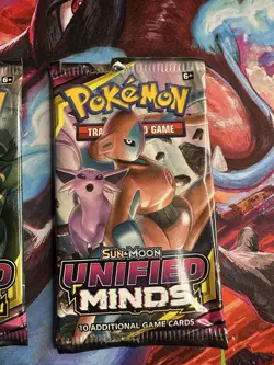 2x Pokemon Unified Minds Opened Pack Art Set - Image 3