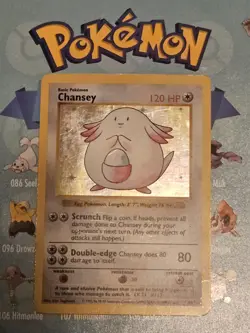 Pokemon TCG Chansey 003/102 Base Set (Shadowless) Holo Unlimited - Image 1