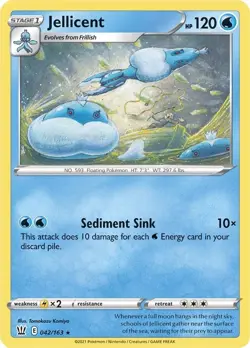 Jellicent - Pokemon TCG - Sword & Shield - Battle Styles - 042/163 - Image 1