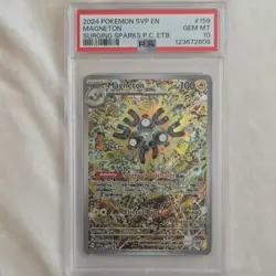 Pokemon Magneton 159 SVP Scarlet & Violet Promo Holo PSA 10 English 2024 - Image 1