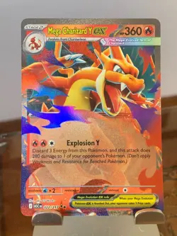 Mega Charizard Y ex 022/217 ME: Ascended Heroes Double Rare NM Pokemon - Image 1