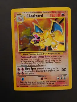 Base Set NM LP 102/102 near Complete Master Set Pokemon Vintage Charizard Holo - Image 2